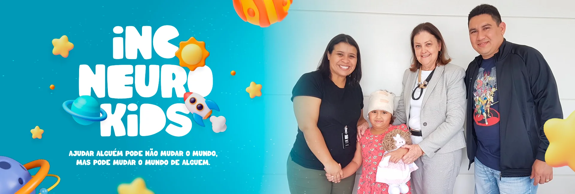 INC Neuro Kids — Ajudar alguém pode não mudar o mundo, mas pode mudar o mundo de alguém.