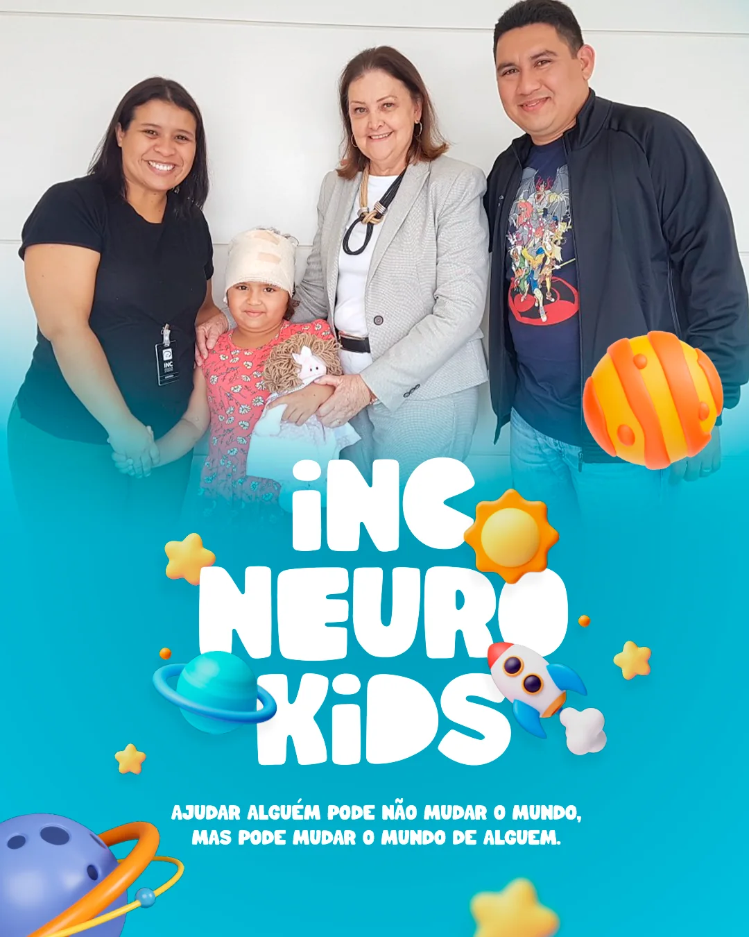 INC Neuro Kids — Ajudar alguém pode não mudar o mundo, mas pode mudar o mundo de alguém.